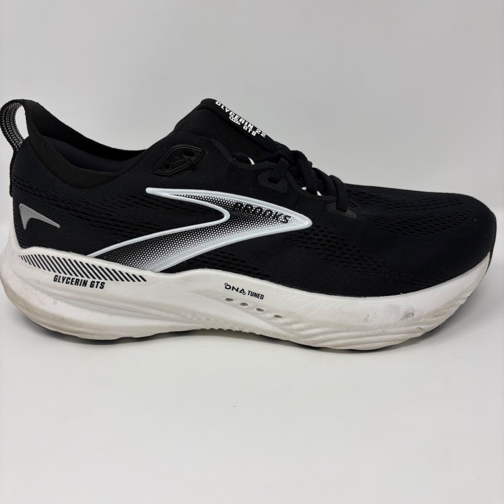 Brooks Glycerin 22 GTS Men's Size 10 Wide (2E) Black Running Shoes (1104462E090)
